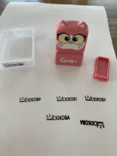 Sello personalizable para ropa, estampa sobre tela con un sello único y de diseño infantil para uso en tela a prueba de agua