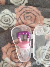 3 tamaño en 1 bebé pezón comida fresca de silicona bebé chupetes de alimentación en caja de PP niños fruta alimentación pezón seguro suministros