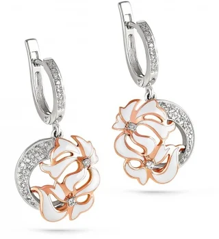 

Kabarovsky earrings with 50 diamonds in red gold