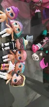 6 muñecas + 6 prendas + 6 zapatos + 6 botellas + 6 accesorios conjuntos aleatorios L.O.L. ¡Sorpresa! Muñeca LOL de 8cm, juguete para regalo