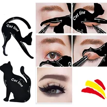 2 PLANTILLAS dominiador OJOS DE GATO HERRAMIENTA MAQUILLAJE GUIA подводка для глаз 1 пара