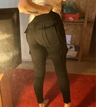 Ogilvy-mallas góticas de cintura alta para mujer, Leggings de realce, Sexy, con bolsillos, de poliéster, transpirables, mallas punk para fitness