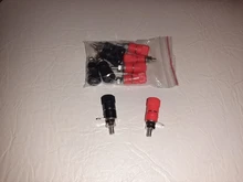 Amplifier Terminal Post Connector-Binding Jack-Mount Banana-Plug Black JS-910B 5-Red-5