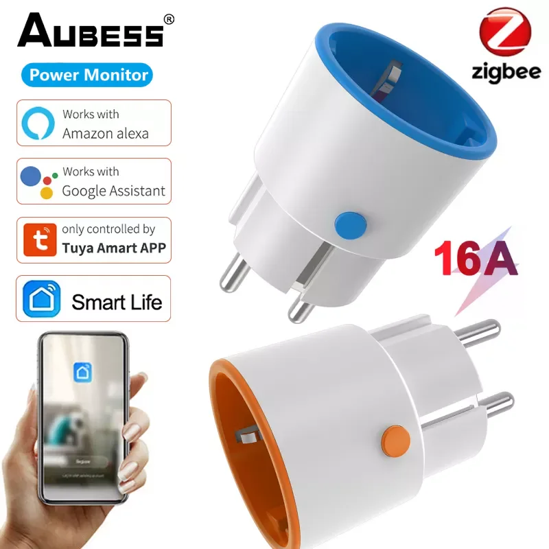 Умная розетка Tuya Zigbee 16 А 3800 Вт Европа/Франц | Обустройство дома