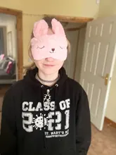 Máscara de ojo de Animal de peluche para dormir, parche para los ojos, venda para los ojos, conejo, viaje, dibujos animados, Ojo de siesta, sombra, herramientas para el cuidado de los ojos, 1 unidad