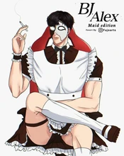 Bolso de compras Ulzzang Bj para mujer, bolsa de lona con estampado de dibujos animados, informal, Harajuku, Punk, 2020