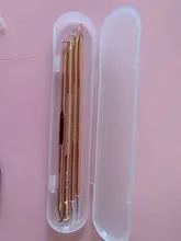 4 Uds Extractor de la espinilla oro rosa negro puntos limpiador corrector de acné Remover agujas negro puntos poro limpiador herramienta
