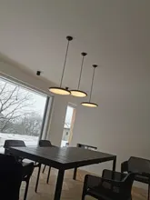 Suspension-Lamp Led-Pendant-Light Round-Plate Bedroom Art-Design Living-Room Modern Table-Study