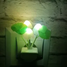 Luminaria-Lamp Mushroom Night-Light Us-Plug LED Induction-Dream Novelty Fungus 220V EU