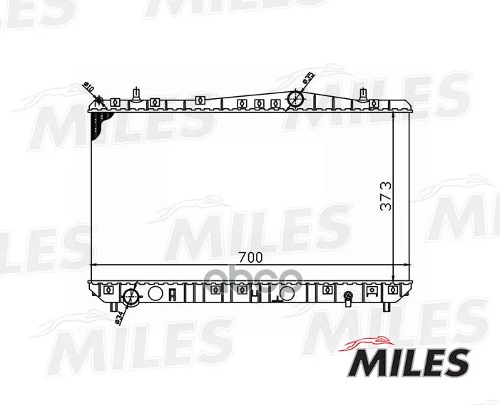 Радиатор Chevrolet Lacetti 1.4-1.8 M/T 04- Miles Acrm005 Miles арт. ACRM005