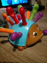 Entrenamiento enfocado en el Motor fino para niños, lucha de coordinación mano-ojo, juguete educativo para bebés erizo insertado