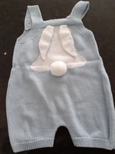 Peleles para bebé, ropa de conejo tejido para recién nacidos, monos para niño y niña, traje de Pascua de una pieza, disfraz de dibujos animados
