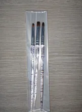 Pincel de Gel UV para manicura profesional, pincel acrílico transparente para arte de uñas, pintura, dibujo, herramientas de fototerapia, 3/7 Uds.