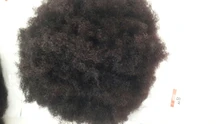 Afro corto peluca brasileña pelucas de cabello humano para la mujer Remy sin costuras Afro rizado peluca 150% densidad de Color Natural Remy Yepei pelo