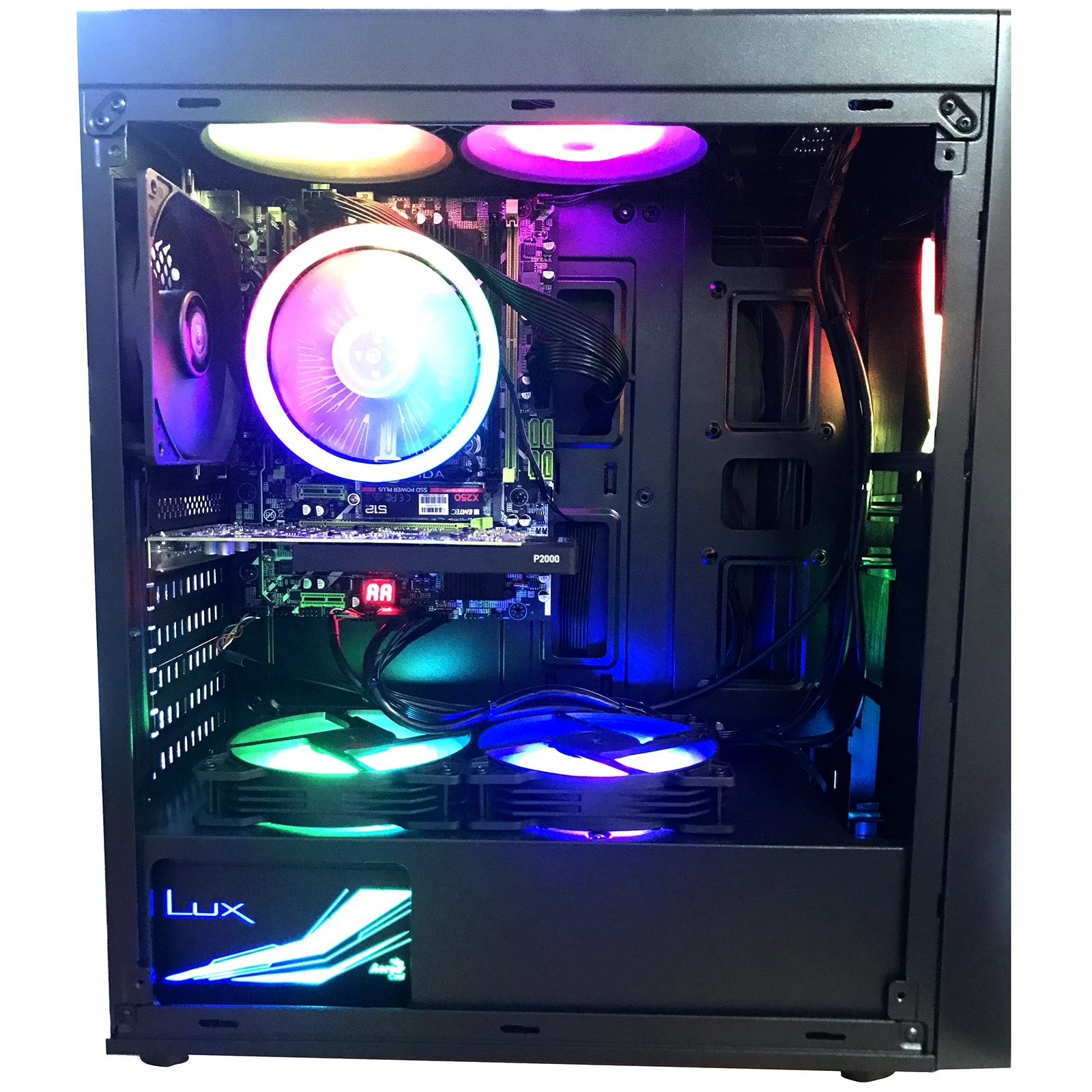 Pc Del Computer F19-Xtreme Di Gioco Ram 16 Gb Ddr4 Ssd 500 Nvme Con Grafica Nvidia Quadro P2000 5Gb Ddr5 Windows 10 Pro 64 Bit Wifi Dual 2.4/5Ghz