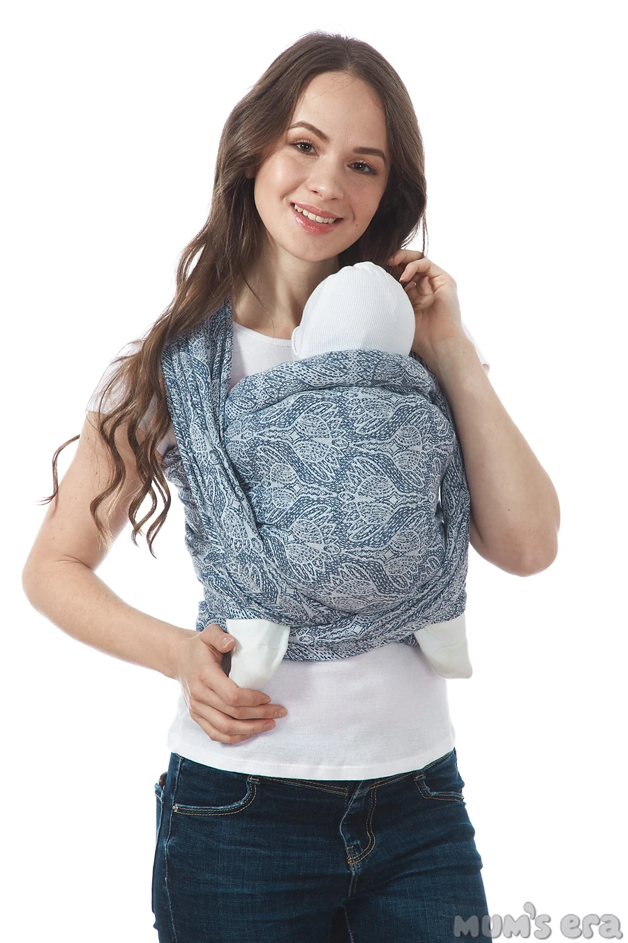Baby sling MUM'S ERA Слинг-шарф ФЛОРАЛ Cумка-кенгуру Фронтальная детская переноска Удобный слинг для новорожденных