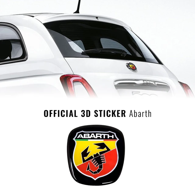 Abarth Sticker 3d Logo For Fiat 500 - Car Stickers - AliExpress