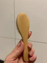 Cepillo de lana Natural para el cuidado del bebé, cepillo para bebé recién nacido, cepillo para el cabello infantil, masajeador de cabeza