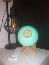 Lámpara de luna con Altavoz Bluetooth Quran, soporte para estante, aplicación de luz nocturna de Control con traducción del Corán