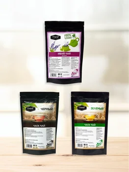 

Herbal tea "green", "black", "Da Ivan-tea". Set of 6 packs.