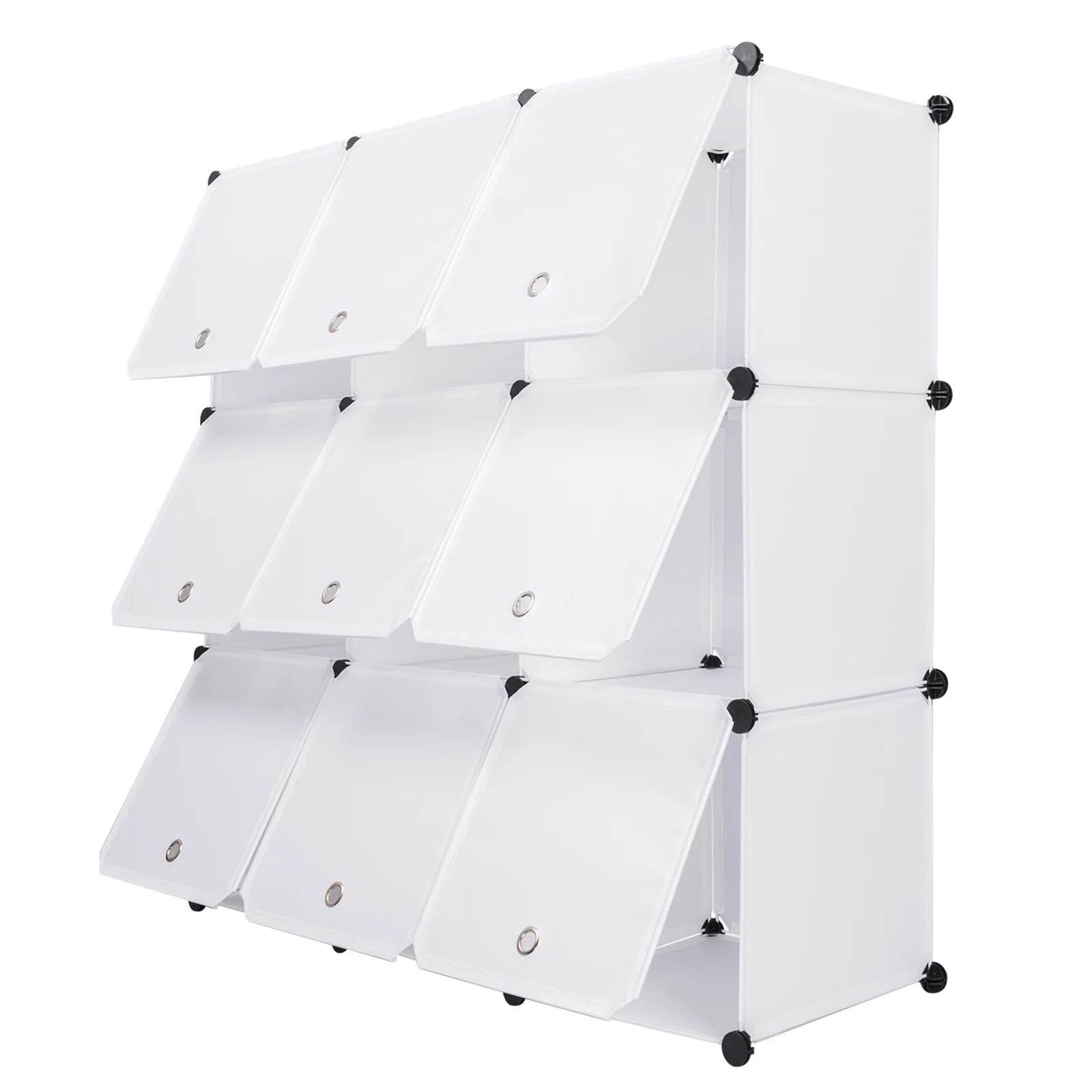 Armadio Modulare Fai Da Te Con 6 Cubi - Plastica, Porte, Multiuso Per Camera O Corridoio - Foto 6