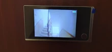 Mirilla de puerta digital con vídeo, cámara de 120 grados con visor y timbre, para puerta exterior con campana y ángulo