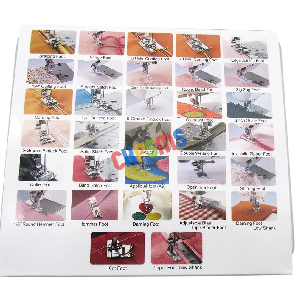 Прижимная лапка (всего 34 шт.) для Bernina Old Style 001947 70 2 640 642 644 700|set foot|foot presserpart |