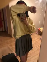 Falda plisada japonesa para mujer, falda de cintura alta, estilo Harajuku coreano, Kawaii