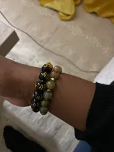 Pulsera de Feng Shui con cuentas de obsidiana, pulsera negra con abalorios de piedra obsidiana, con símbolo de Pixiu, pulsera de la buena suerte, para hombres y mujeres