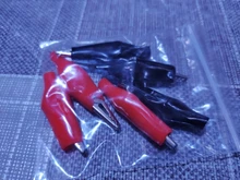 Crocodile Alligator-Clip Electrical-Clamp Testing S4 Probe-Meter Metal for Black Red