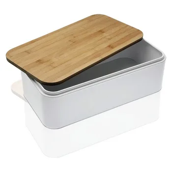 

Breadbasket Steel Bamboo With lid