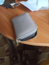 Tarjeta de portadores de identificación PU cuero titular de la tarjeta/negro/azul/Rosa titular de la tarjeta de negocio 11 Bits cremallera Color caso de la tarjeta de crédito