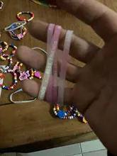 Pulsera de silicona luminosa para niños, brazalete con movimiento de letras de colores caramelo, correa de goma estampada, joyería para bebé, 10 Uds.
