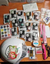 Juego de manicura con secador, lámpara LED UV, 80W, 54W, 24/16/8 Uds., Kit de esmalte de Gel