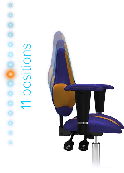 Кресло офисное KULIK SYSTEM KIDS Бирюзовый для детей и подростков Компьютерное Эргономичное 5 зон контроля позвоночника