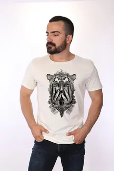 

Angemiel Wear Animal Human Manipülasyon Figure Cotton White Men 'S T-Shirt