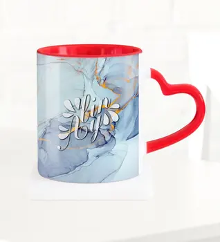 

Personalized Marble Pattern Red Heart Mug Cup-9