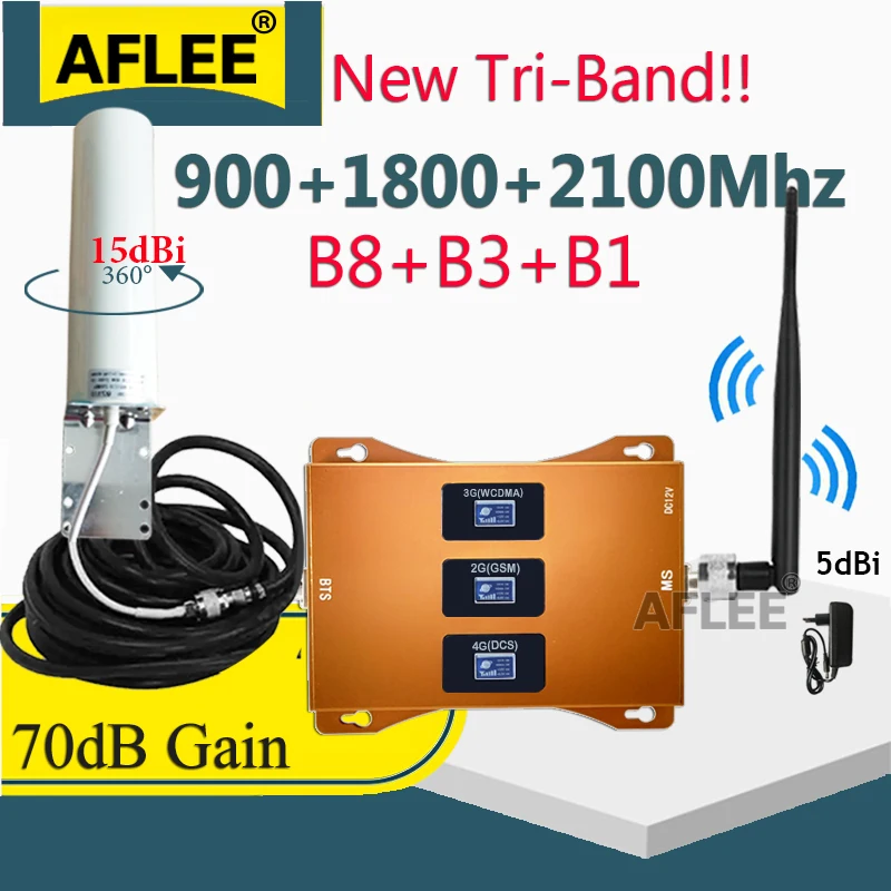 Hot Sale!!GSM WCDMA LTE 900 1800 2100 Tri-Band