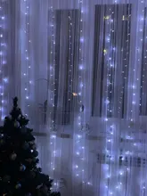 LED Garland Curtains Usb-Power-Fairy-Lights Christmas-Decoration Living-Control Remote