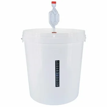 

Fermenter for сбраживания 32 liter set tank water seal thermometer, бражный set plastic with tight lid