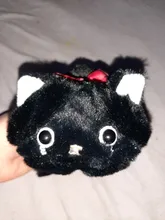 Estuche de lápices kawaii para niñas, estuche escolar de felpa con diseño de gato, de lona, estuche escolar para lápices