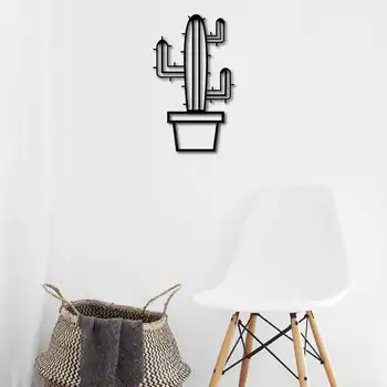 

Металлический декор стен Cactus III 70x42 cm дизайн интерьера домашнего