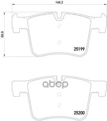 Колодки Тормозные Textar 2519901 Textar арт. 2519901