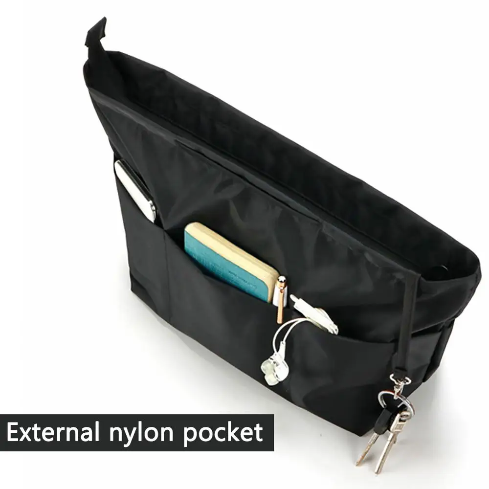 Black Nylon Cube Waterproof Portable Handbag Travel Bag Storage Bag- 1