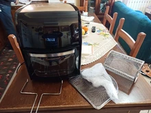 MIUI-freidora de aire eléctrica 5 en 1 para pollo, horno de MI-CYCLONE de 10L/12.7QT, deshidratador Rotisserie LED de gran capacidad，Freidora de aire