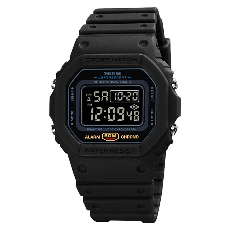 Часы спортивные Skmei 1628 скмей водонепроницаемые мужские женские касио casio часы не