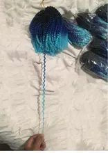 Saisity-extensiones de cabello torzado trenzado, cabello sintético marrón ombré, 30 raíces/Paquete de trenzas, Passion Twist