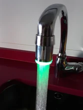 Luminoso cambiando Colore boquilla para grifo de agua del rociador de agua brillante luz Led frontal resplandor grifo de cocina Filtro de acceso a baño