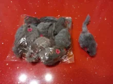 10pcs/lot Mini Colorful Cat Toys Plush False Mouse Toys for Cats Kitten Animal Funny