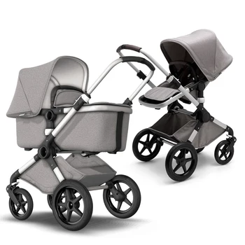 

Bugaboo stroller 2 in 1 Fox mineral Light Grey/chassis Alu